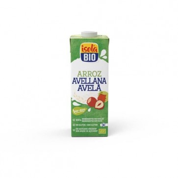 Bebida Vegetal Arroz y Avellana Sin Gluten Bio Isola Bio (CAJA DE 6X1)