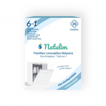 Natulim Eco Pastillas Lavavajillas 6 en 1 - 60 Lavados