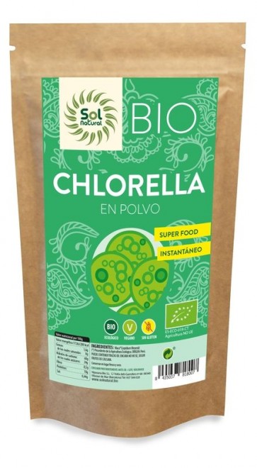 Clorella en Polvo SinGluten Bio Vegan 125g Solnatural