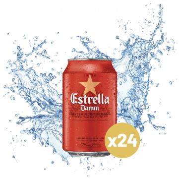 Estrella Damm Lata (Pack 24 x 0,33L)