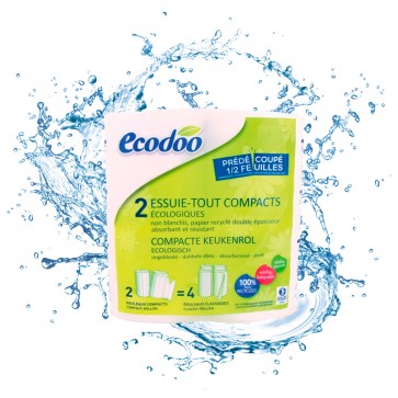 Papel Cocina Compacto Reciclado 2uds. Ecodoo